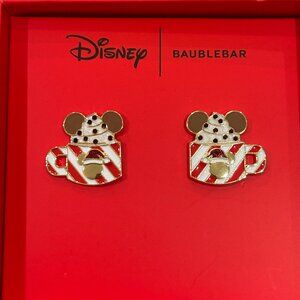 Disney Mickey Hot Cocoa Baublebar Hot Chocolate Cocoa Christmas Earrings NIB